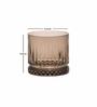(Set of 4) Elysia 355 ml Glass Whisky Glass Grey
