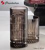 (Set of 4) Elysia 450 ml Glass Long Drink Glass Grey