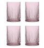 (Set of 4) Elysia 450 ml Glass Long Drink Glass Pink