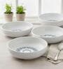 (Set of 4) Fine Scratch Resistant Porcelain Dinner Bowl