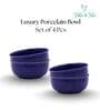 (Set of 4) Fine Scratch Resistant Porcelain Dinner Bowl