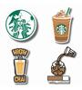 (Set of 4) Coffee and Tea Lover Fridge Magnets