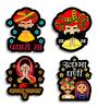 (Set of 4) Rajasthani Theme Fridge Magnets