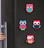 (Set of 4) Owl Fridge Magnets