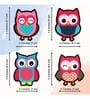 (Set of 4) Owl Fridge Magnets