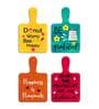 (Set of 4) Choping Board Shaped Quoted Fridge Magnets