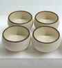 (Set of 4) Handcrafted 150ml Dinner Bowl (Cream)