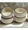 (Set of 4) Handcrafted 150ml Dinner Bowl (Cream)