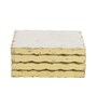 (Set of 4) Handmade 4 Inch Dia Marble Table Coaster with Gold Foil