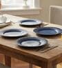 (Set of 4) Luxury Scratch & Chip Resistant Bone-Ash Free Porcelain Dinner Plate
