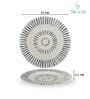 (Set of 4) Luxury Scratch & Chip Resistant Bone-Ash Free Porcelain Dinner Plate