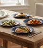 (Set of 4) Luxury Scratch & Chip Resistant Bone-Ash Free Porcelain Dinner Plate