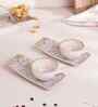 (Set of 4) Pixel- Morocco Fine Porcelain Coffee Mug with Snack Plate
