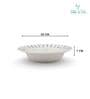 (Set of 4) Premium Scratch & Chip Resistant Porcelain Deep Plate