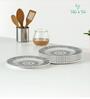 (Set of 4) Premium Scratch & Chip Resistant Porcelain Salad Plate