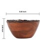 (Set Of 4) Rustic Charm Acacia Wood Serving Bowls