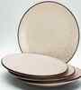 (Set of 4) Sandstone Speckle 10.6 Inch Dinner Plate (White)