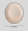 (Set of 4) Sandstone Speckle 10.6 Inch Dinner Plate (White)
