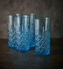 (Set of 4) Timeless 450 ml Glass Water Glass Turquoise