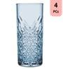 (Set of 4) Timeless 450 ml Glass Water Glass Turquoise