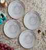 (Set of 4) Twist 7.3 Inch Side Plate (White)