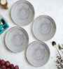 (Set of 4) Twist 7.3 Inch Side Plate (White)