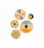 (Set Of 5) Beige Sabai Grass Patterned  Wall Hanging Set
