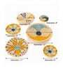 (Set Of 5) Beige Sabai Grass Patterned  Wall Hanging Set