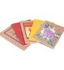 (Set Of 5) Multicolor Paper Hand-Painted Diaries Diaries