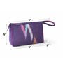(Set Of 5) Purple Cloth Purple Ikkat Edition Travel Cum Organiser Kit