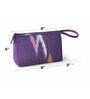 (Set Of 5) Purple Cloth Purple Ikkat Edition Travel Cum Organiser Kit