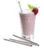 (Set of 5) Reusable BPA-Free Stainless Steel Drinking Straw with Cleaning Brush