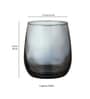 (Set of 6 ) 350ml Elite Whiskey Glass (Black)