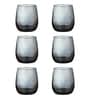 (Set of 6 ) 350ml Elite Whiskey Glass (Black)