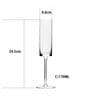 (Set of 6) 170ml Crystal Champagne Flute Glass