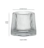 (Set of 6) 180ml Rotating Liner Shaped Whiskey Glass