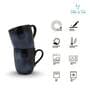 (Set of 6) 250 ml Porcelain Mug (Blue)
