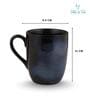 (Set of 6) 250 ml Porcelain Mug (Blue)