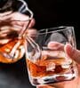 (Set of 6) 280ml Crumple Design Glass Whiskey Tumbler
