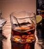 (Set of 6) 280ml Crumple Design Glass Whiskey Tumbler