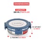 (Set of 6) 285 ml Airtight Lunch Box with Steel Lid