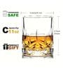 (Set of 6) 325ml Crystal Square Whiskey Glass