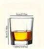 (Set of 6) 325ml Square Stemless Whiskey Glass