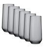 (Set of 6) Allegra 470 ml Glass Long Drink Glass Light Grey