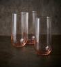 (Set of 6) Allegra 470 ml Glass Long Drink Glass Pink