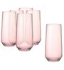 (Set of 6) Allegra 470 ml Glass Long Drink Glass Pink