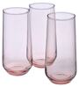 (Set of 6) Allegra 470 ml Glass Long Drink Glass Pink