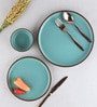 Brown & Blue Stoneware Dinner Plate (Pack of 6)