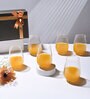 (Set of 6) Crystal Glass Lead Free Cocktail Glass