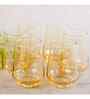 Gold Lead-Free Crystal Glass Cocktail Glass (Pack of 6)